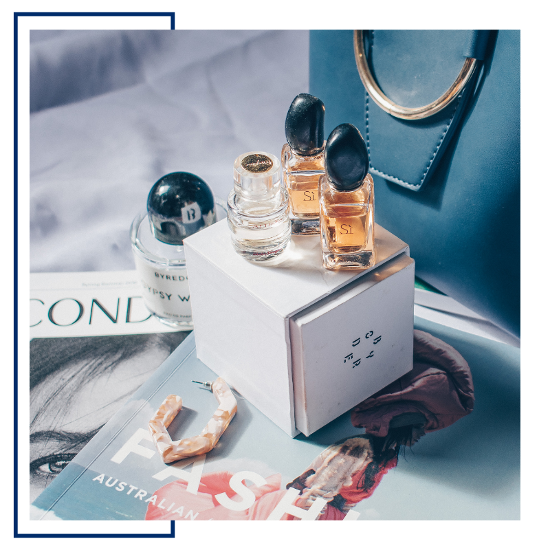 products on magazine