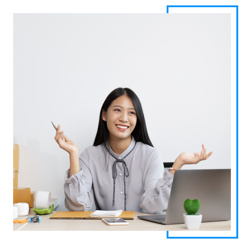 person in front of computer